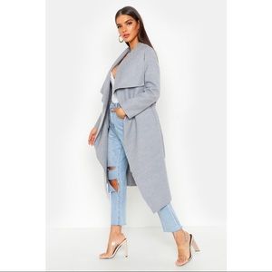 Missguided Waterfall Coat (Hemmed!!)